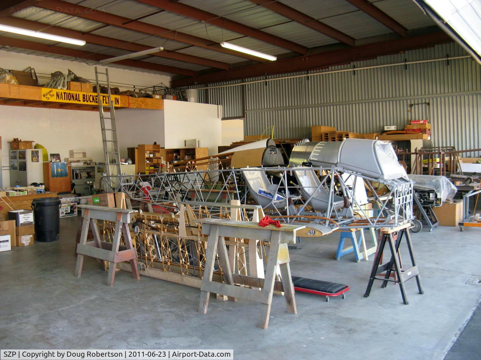 Santa Paula Airport (SZP) - Joe Krybus's Bucker Shop-various Bucker in-builds