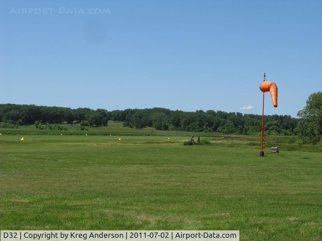 Starbuck Municipal Airport (D32) - A view of the northern portion of the runway at Starbuck Municipal Airport.