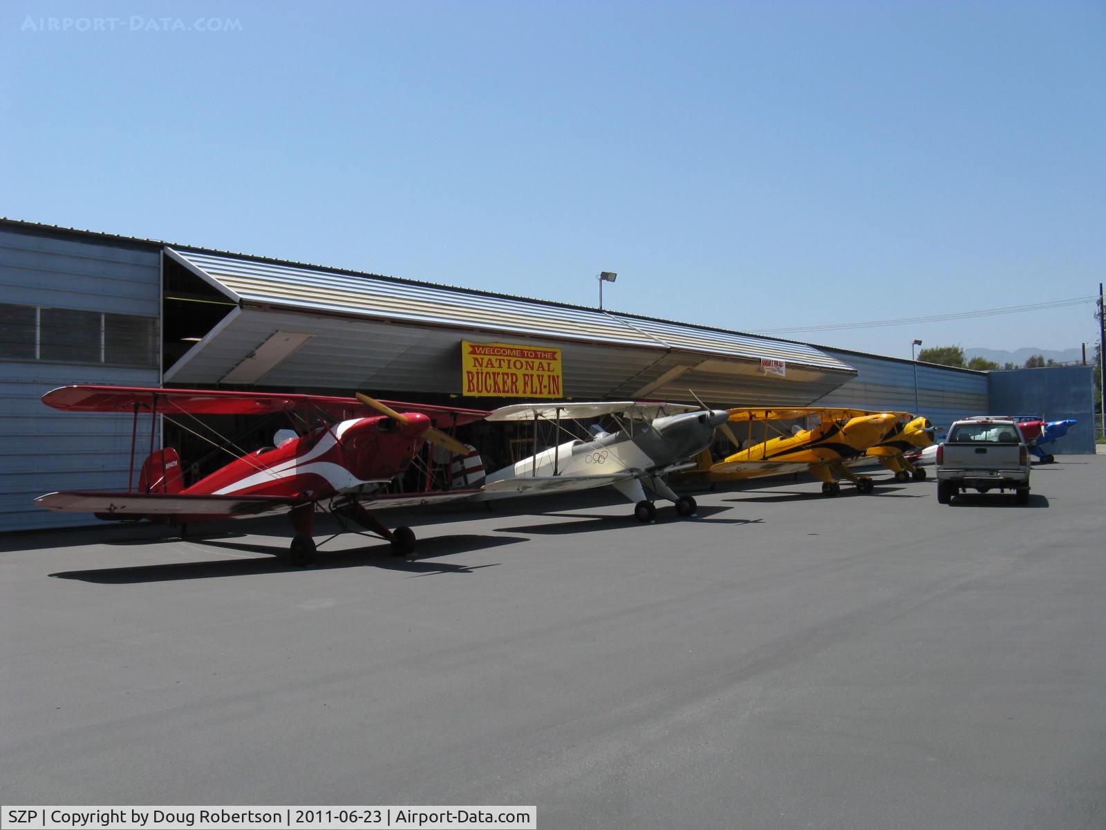 Santa Paula Airport (SZP) - 2011 National Bucker Reunion Fly-In-early arrivals