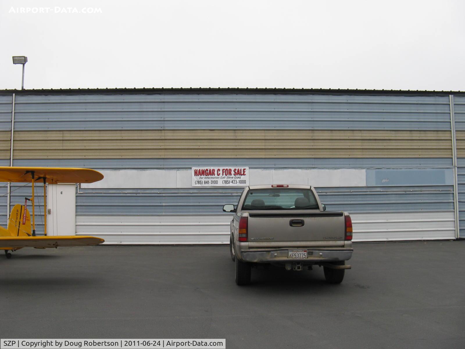 Santa Paula Airport (SZP) - Large modern hangar facing huge ramp FOR SALE