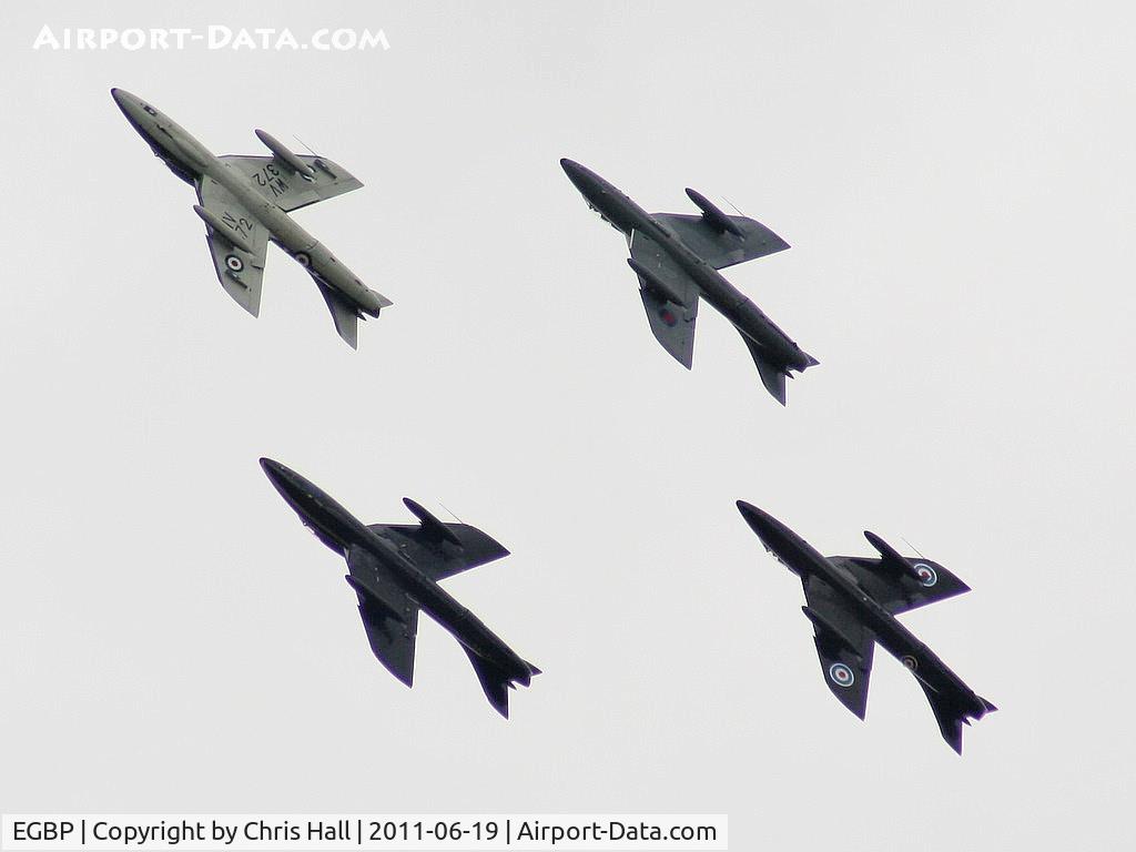 Kemble Airport, Kemble, England United Kingdom (EGBP) - Hunter's displaying at the Cotswold Airshow