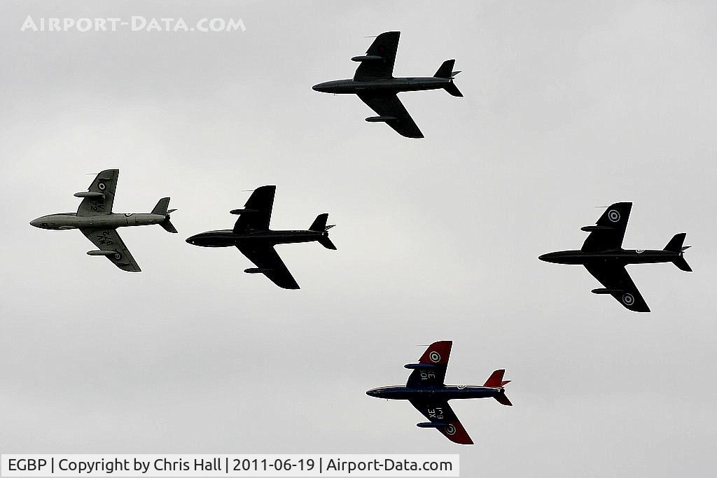 Kemble Airport, Kemble, England United Kingdom (EGBP) - Hunter's displaying at the Cotswold Airshow