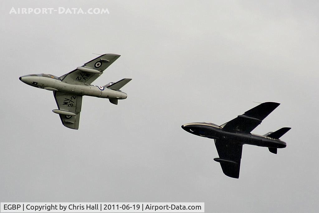 Kemble Airport, Kemble, England United Kingdom (EGBP) - Hunter's displaying at the Cotswold Airshow