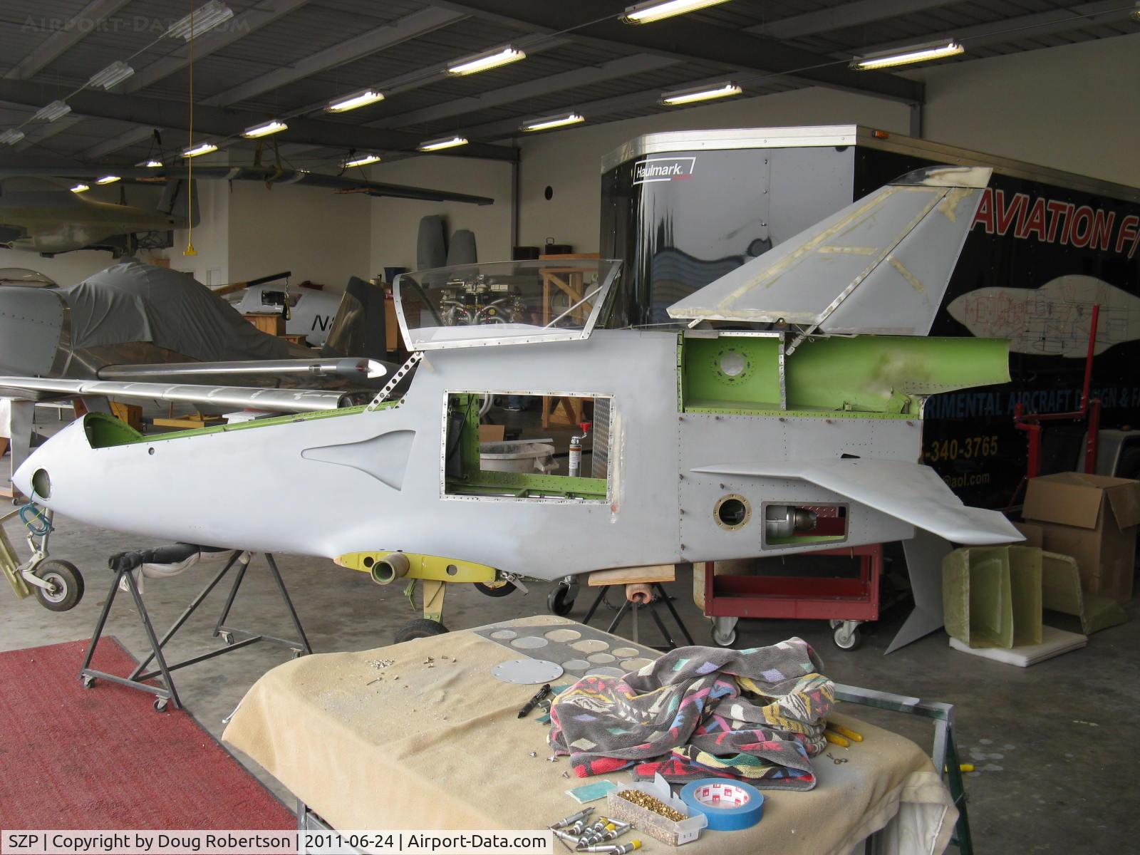 Santa Paula Airport (SZP) - Experimental aircraft In-Build, BD-FLS MICROJET, Quantum Turbine TJ100 jet engine