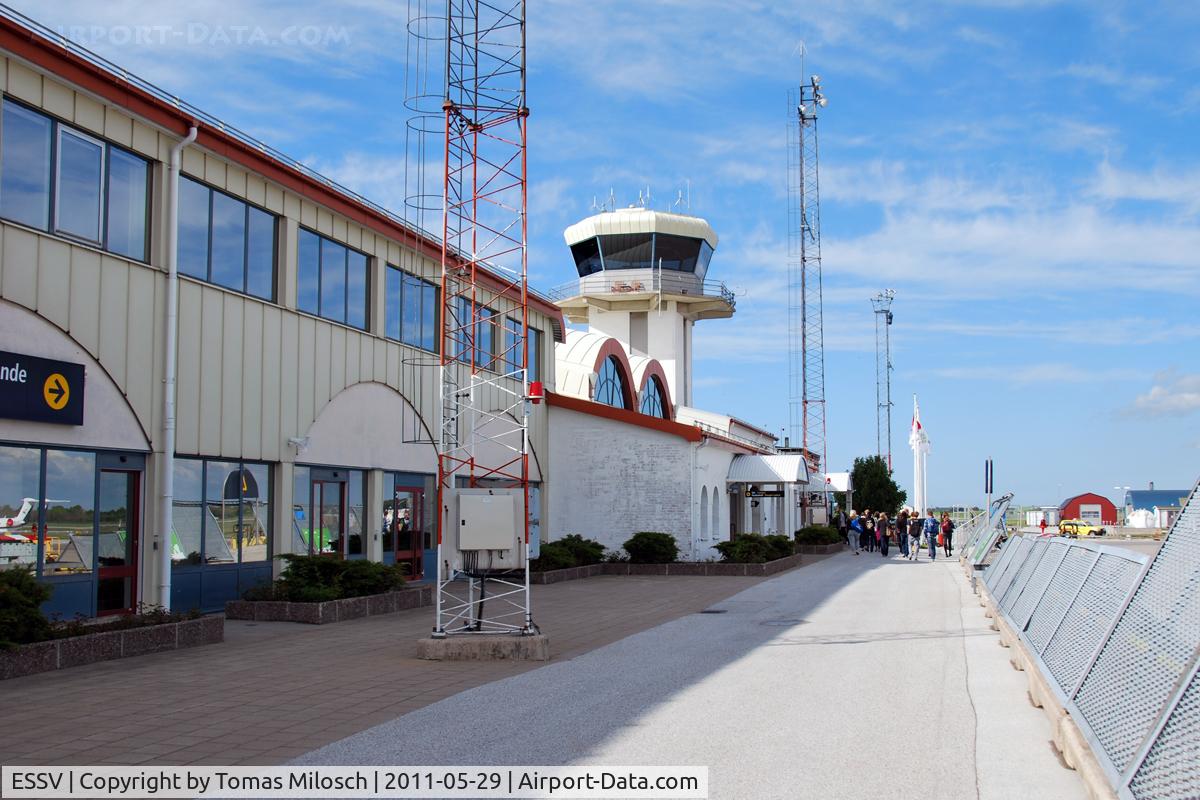 Visby Airport, Visby Sweden (ESSV) - Way from the aircraft to the arrival hall