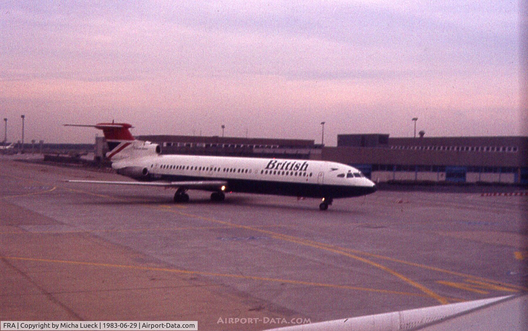 Frankfurt International Airport, Frankfurt am Main Germany (FRA) - BA's Trident arriving at Frankfurt