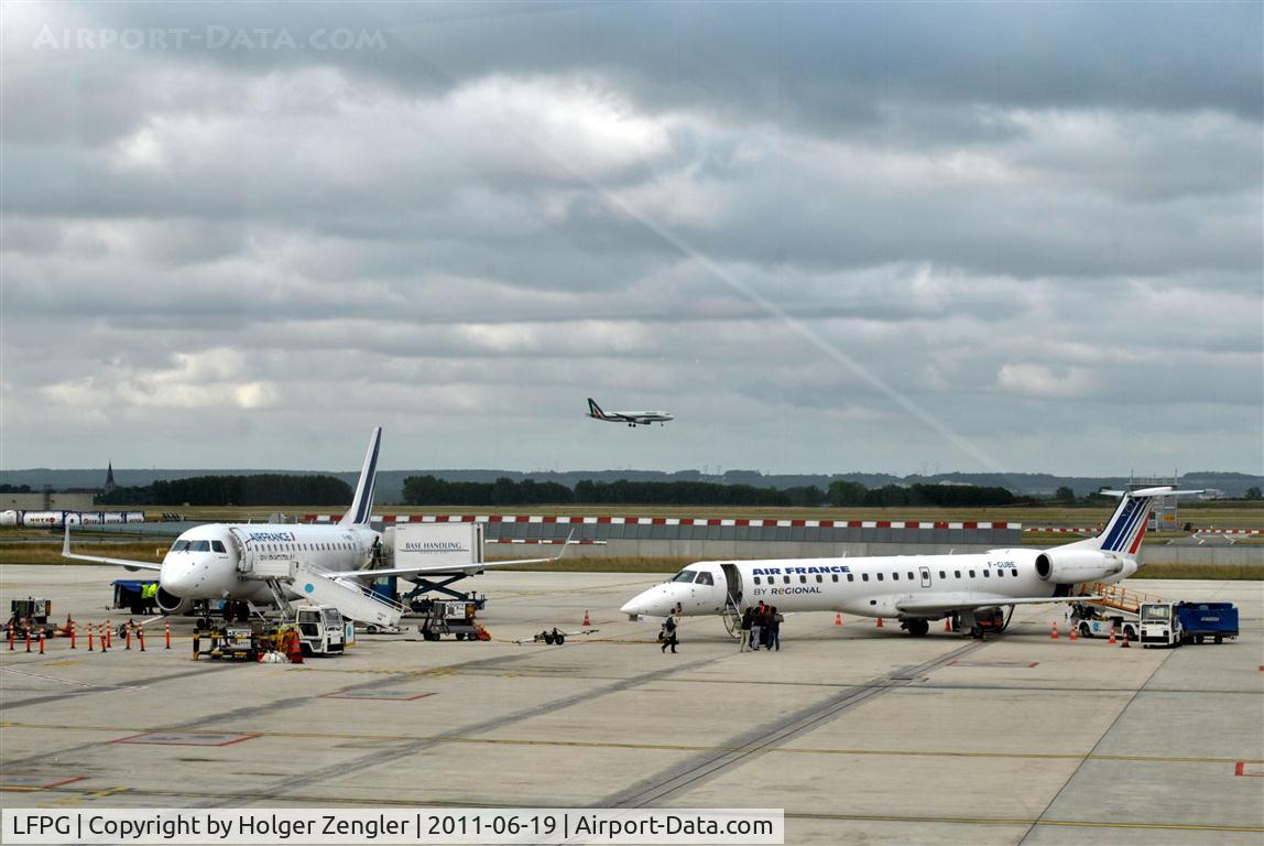 Paris Charles de Gaulle Airport (Roissy Airport), Paris France (LFPG) - Airport impressions in front of Terminal 4.
