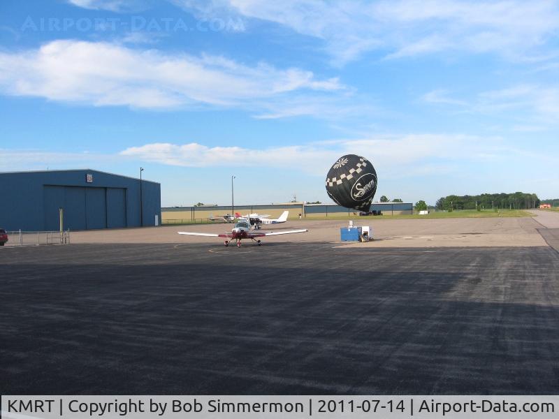 Union County Airport (MRT) - All kinds of activity on a nice summer evening.