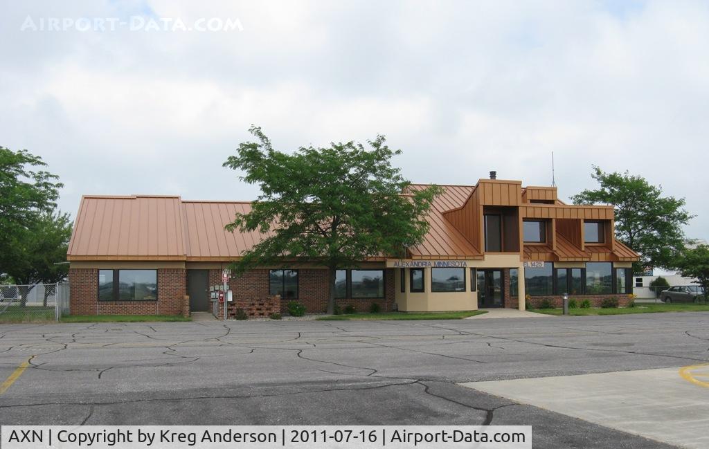 Chandler Field Airport (AXN) - The arrivals/departures building at Chandler Field,