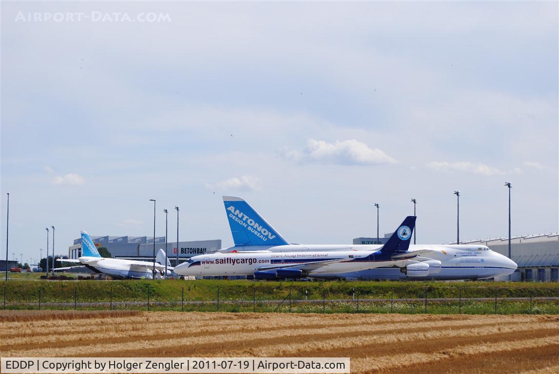 Leipzig/Halle Airport, Leipzig/Halle Germany (EDDP) - Two giants and a 41 years old lady......