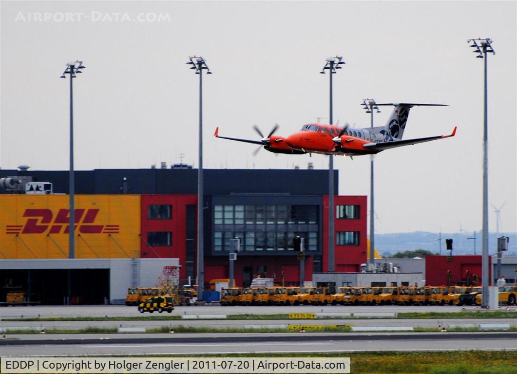 Leipzig/Halle Airport, Leipzig/Halle Germany (EDDP) - Calibrator on duty with low apprach above runway 08R/26L.