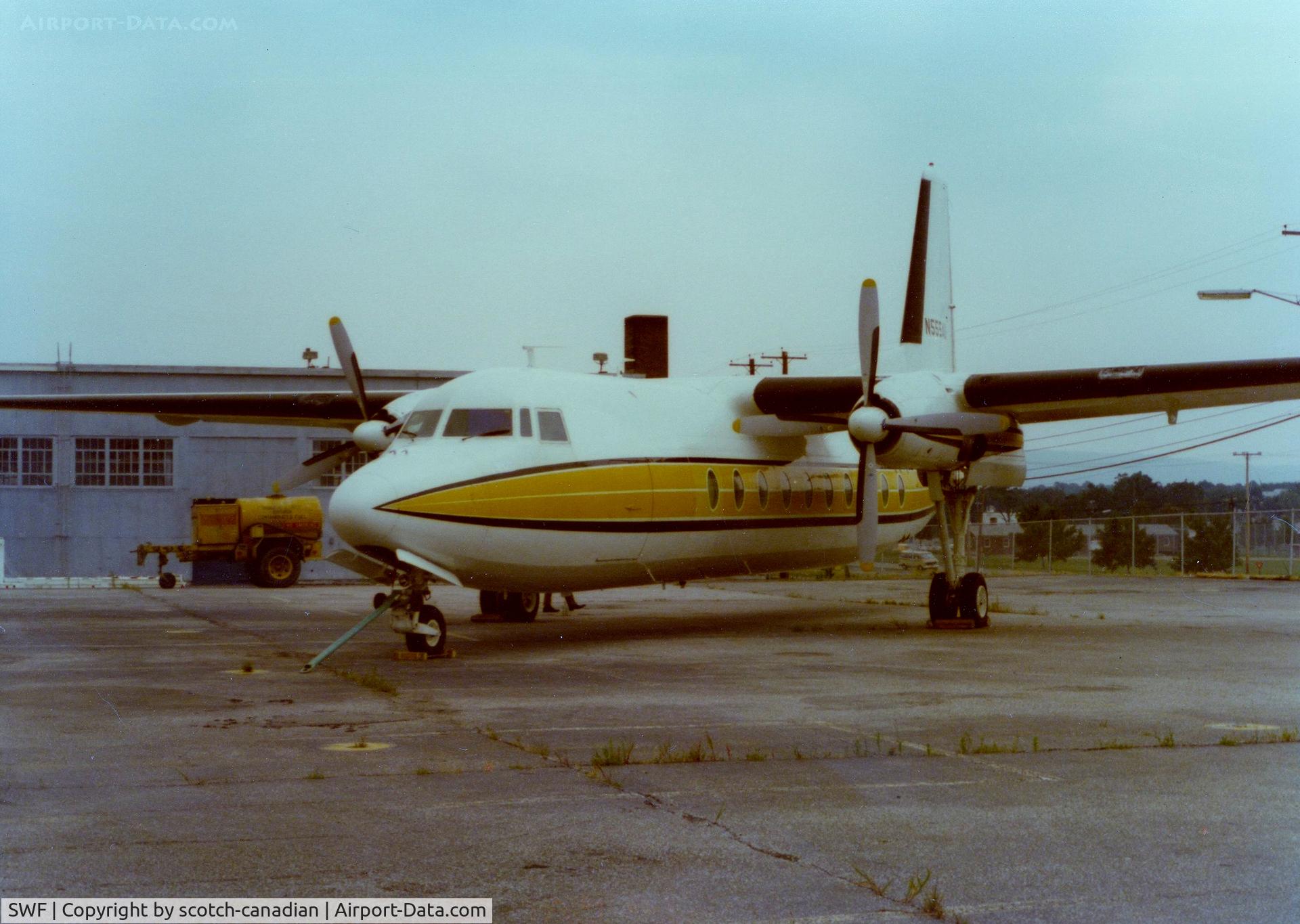 Stewart International Airport (SWF) - Fokker F27 at Stewart International Airport, Newburgh, NY - circa 1970's