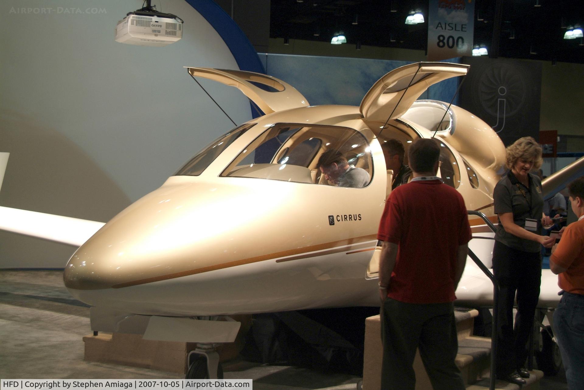 Hartford-brainard Airport (HFD) - AOPA Expo... Full size Cirrus Jet Mockup