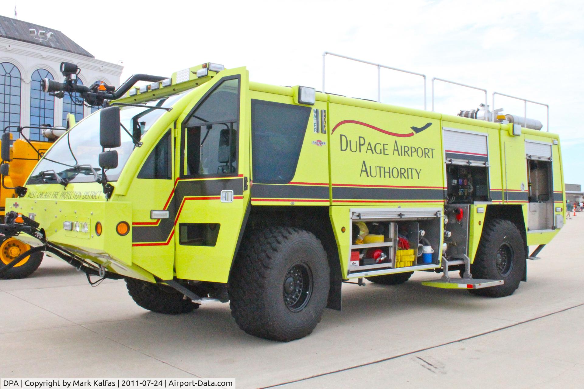 Dupage Airport (DPA) - DuPage Airport Authority Rescue 842, on the ramp at KDPA during 