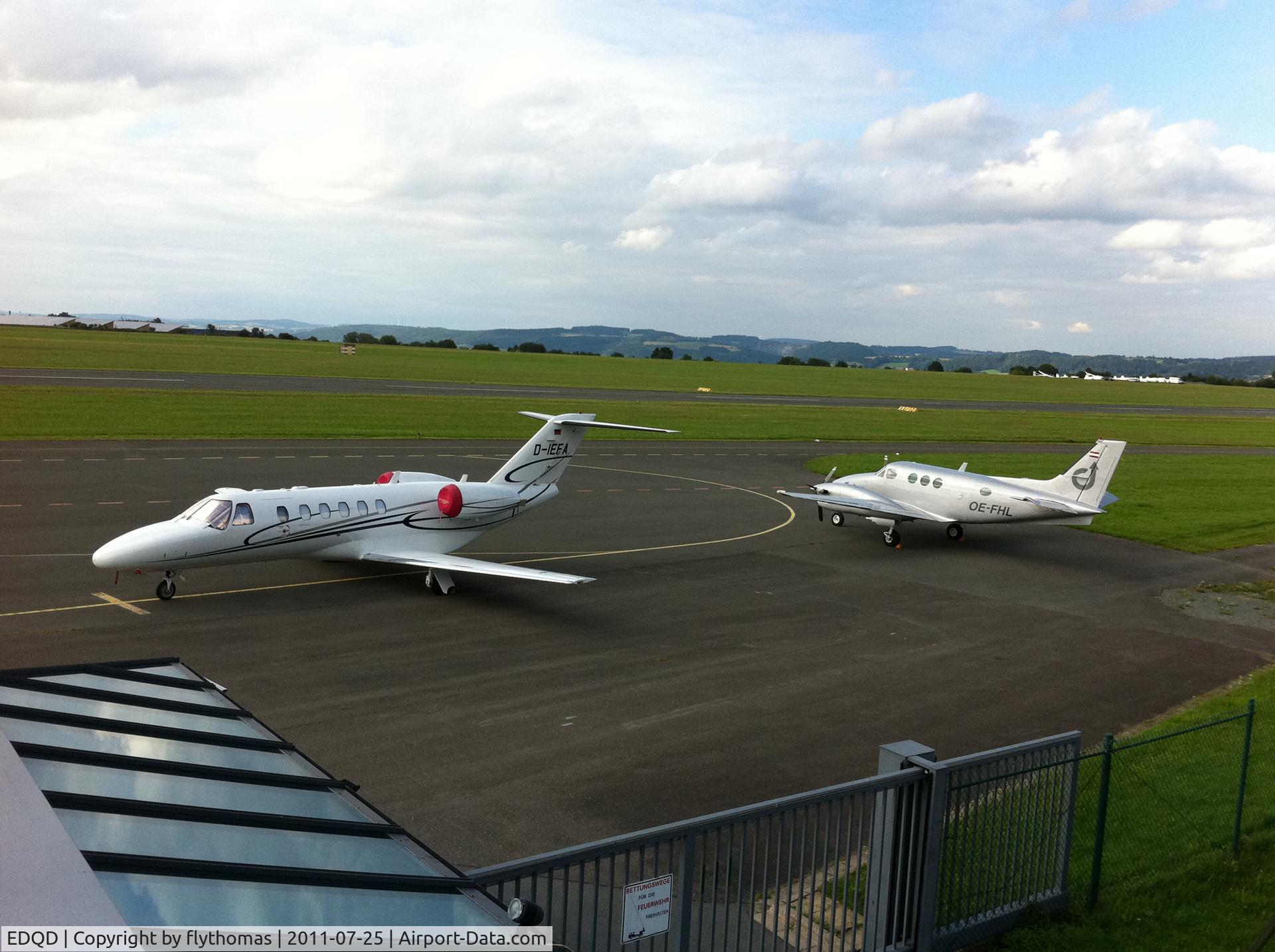 Bindlacher Berg Airport (Bayreuth Airport), Bayreuth Germany (EDQD) - D-IEFA, OE-FHL Bayreuth Airport