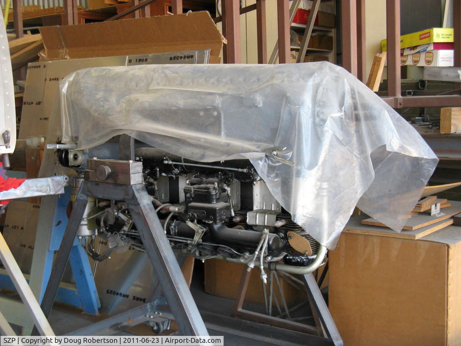 Santa Paula Airport (SZP) - Joe Krybus BUCKER Shop-Walter Minor 6-111 inverted in-line engine