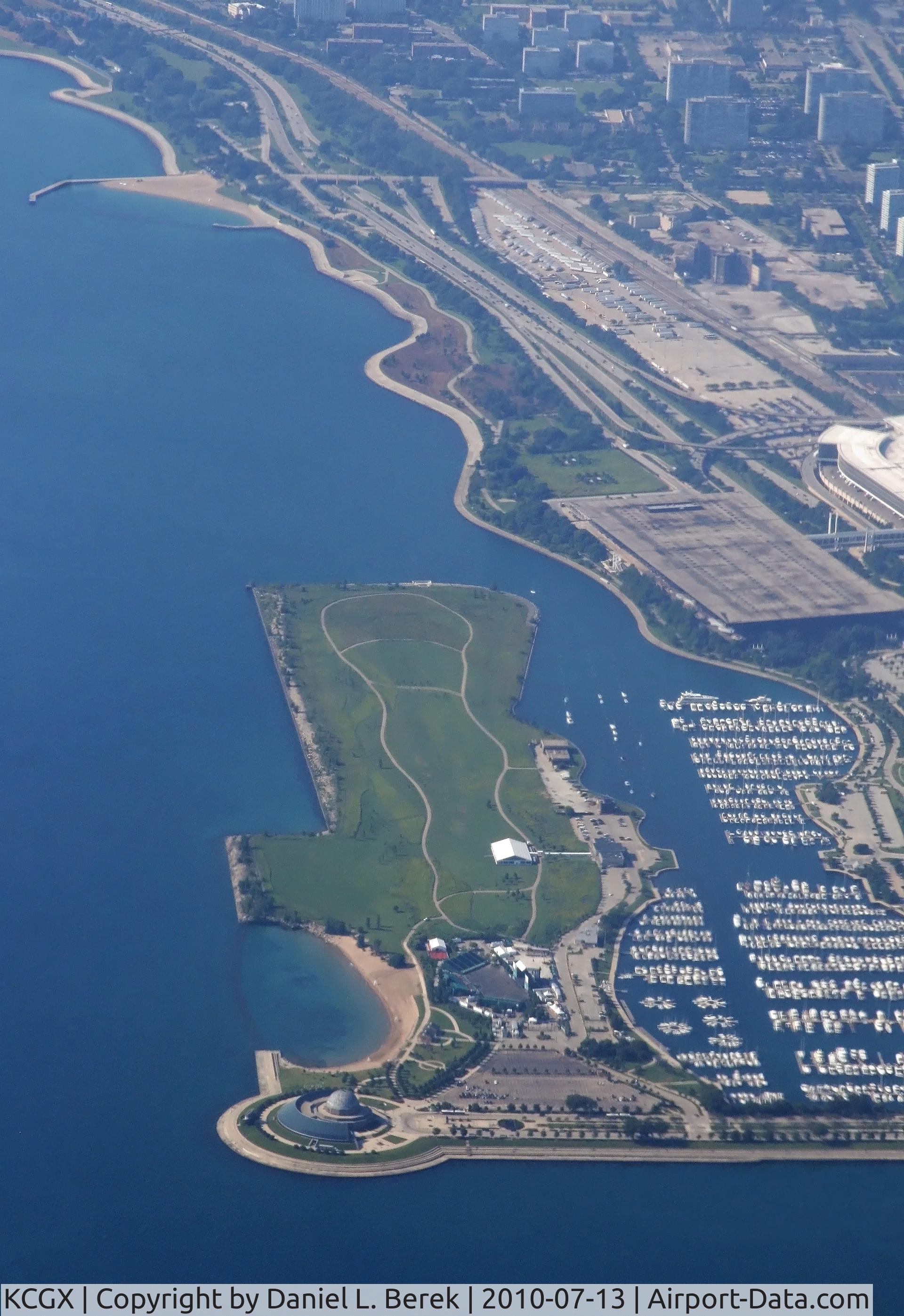 CGX Airport - Not a trace remains of what was once Meigs field, the runways and terminals long cleared to make way for a park and marina.