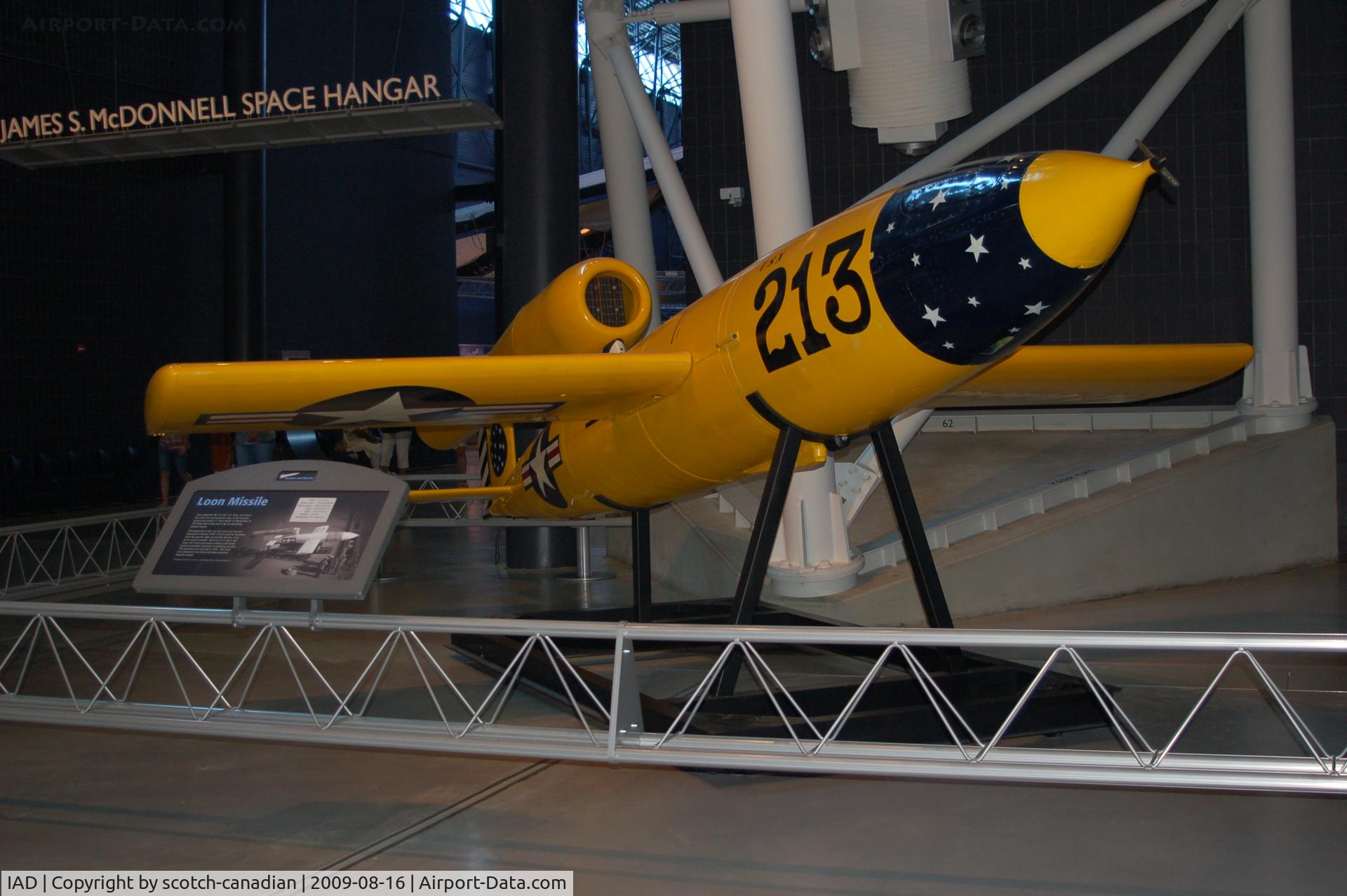 Washington Dulles International Airport (IAD) - Loon Missile at the Steven F. Udvar-Hazy Center, Smithsonian National Air and Space Museum, Chantilly, VA