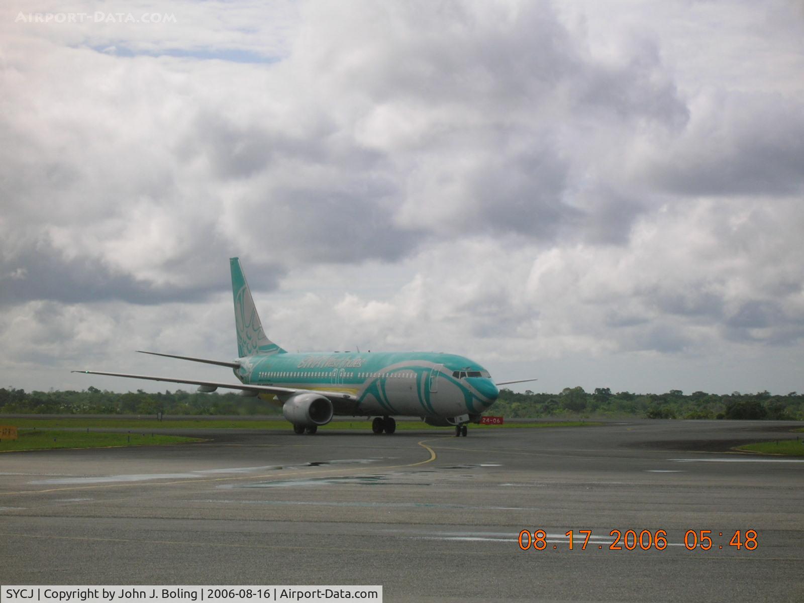 Cheddi Jagan International Airport, Georgetown Guyana (SYCJ) - BWIA B-737 at Georgetown Guyana