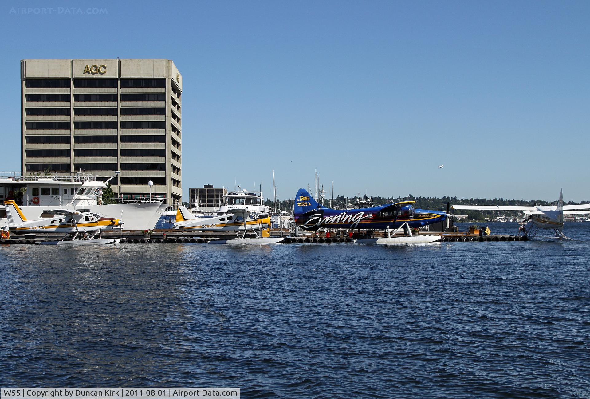 Kenmore Air Harbor Seaplane Base (W55) - Kenmore's float plane base on Lake Union can get really busy in the summer