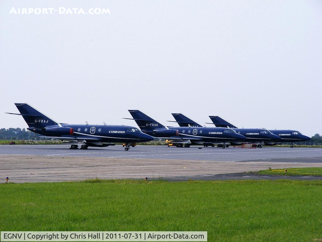 Durham Tees Valley Airport, Tees Valley, England United Kingdom (EGNV) - Dassault Falcon's of Cobham Aviation