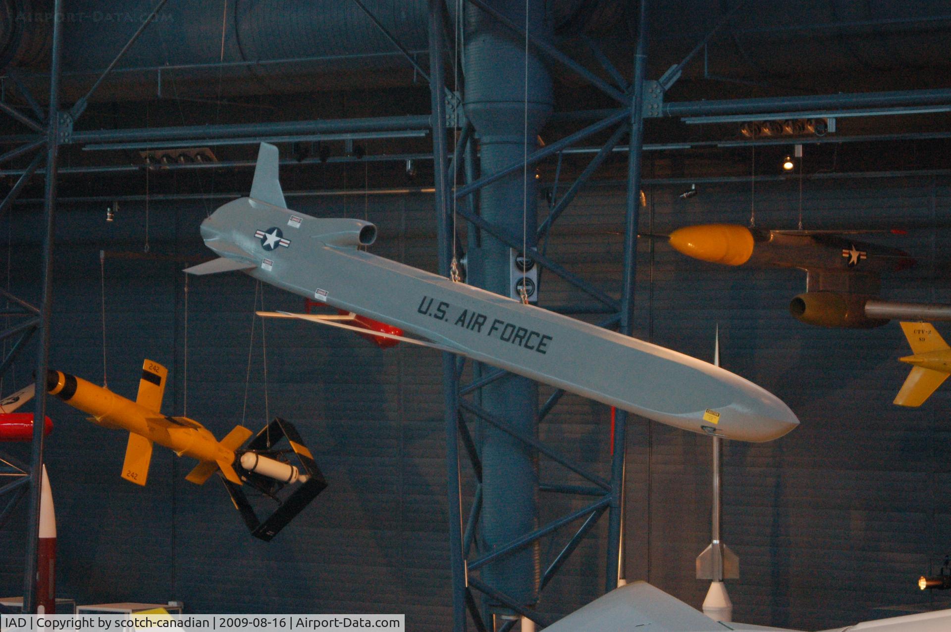 Washington Dulles International Airport (IAD) - AGM-86B Cruise Missile at the Steven F. Udvar-Hazy Center, Smithsonian National Air and Space Museum, Chantilly, VA