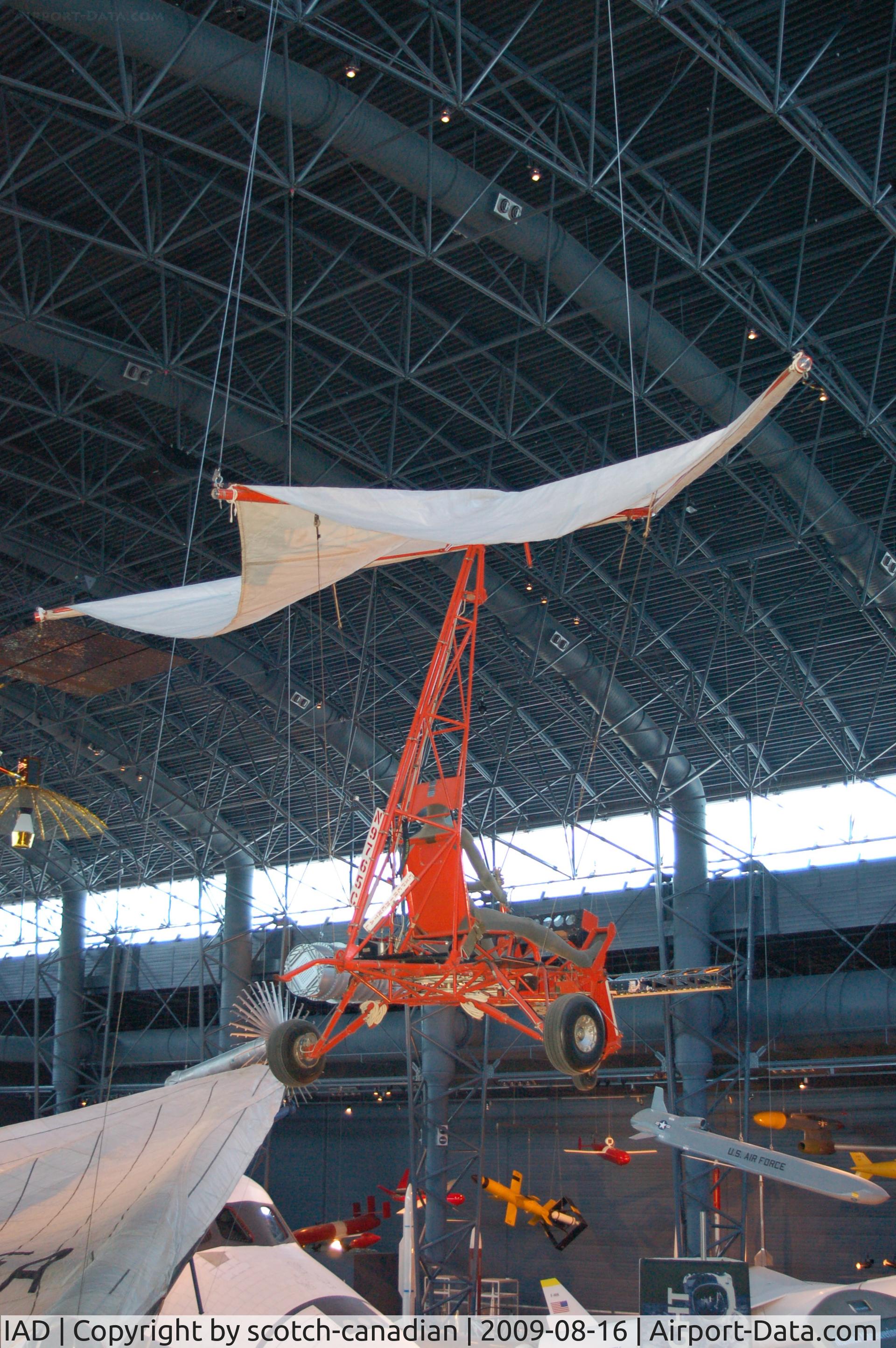 Washington Dulles International Airport (IAD) - Gemini Paraglider Research Vehicle 1-A with wing at the Steven F. Udvar-Hazy Center, Smithsonian National Air and Space Museum, Chantilly, VA