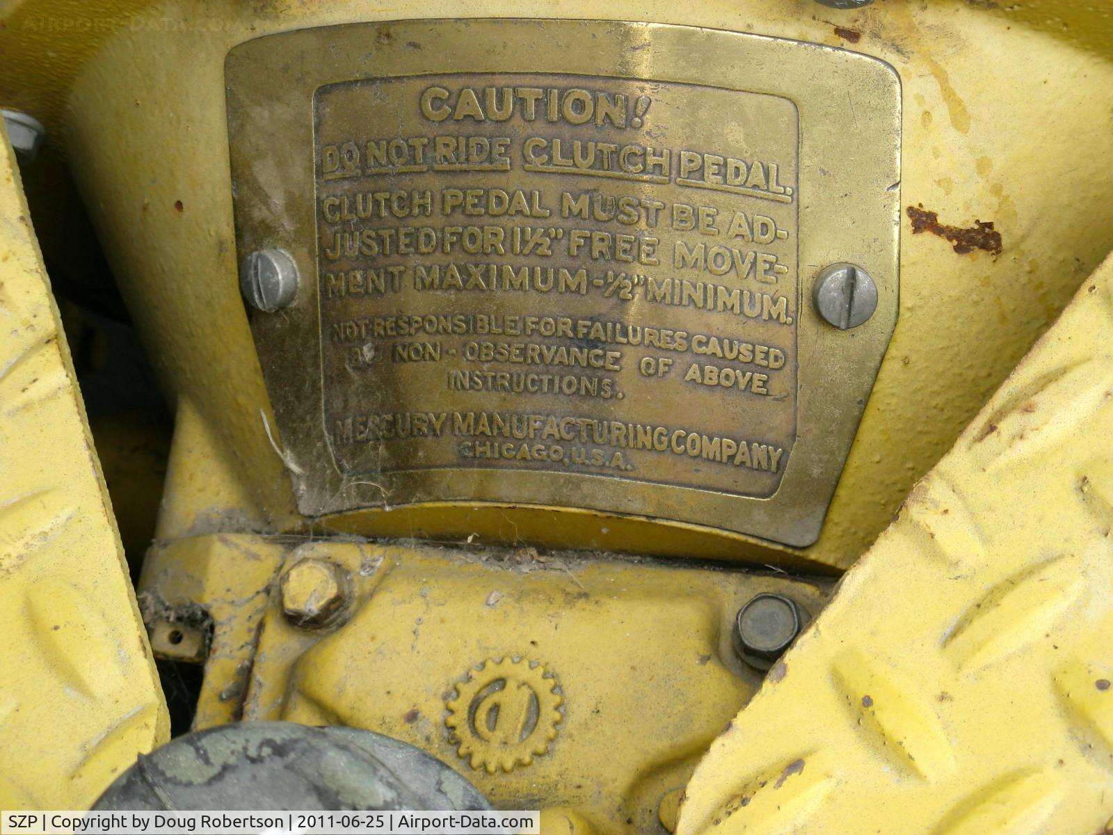 Santa Paula Airport (SZP) - Mercury Industrial Truck Banty type tug pusher/puller, Atomic 4 30 Hp?