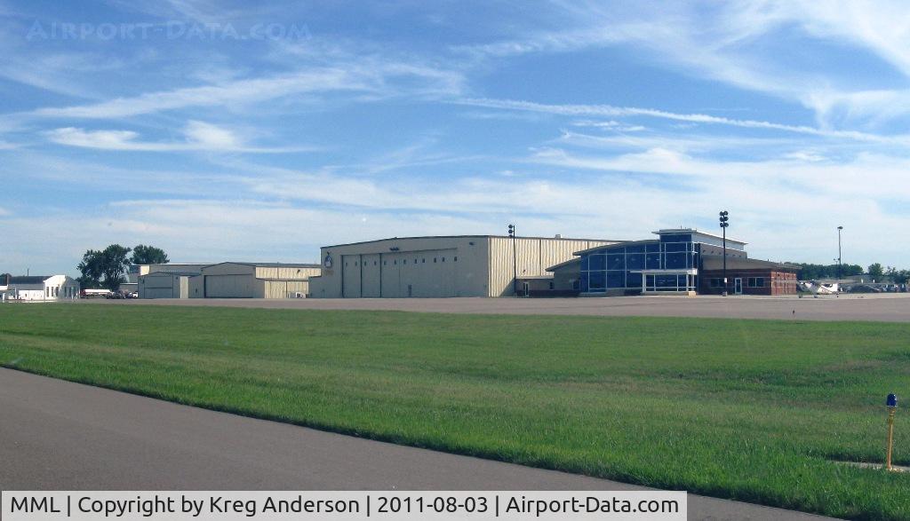 Southwest Minnesota Regional Marshall/ryan Fld Airport (MML) - The ramp at Southwest MN Regional Airport.