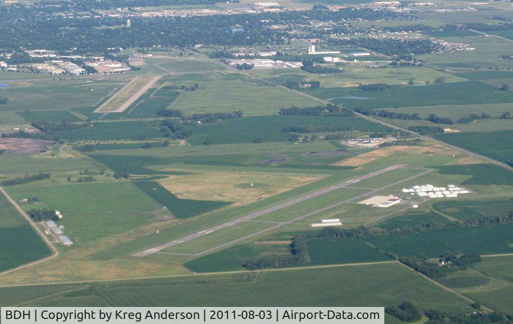 Willmar Muni-john L Rice Field Airport (BDH) - Willmar's John Rice Field/Willmar Municipal Airport from 4500'. In the distance you can see the old John Rice Field (ILL/KILL).