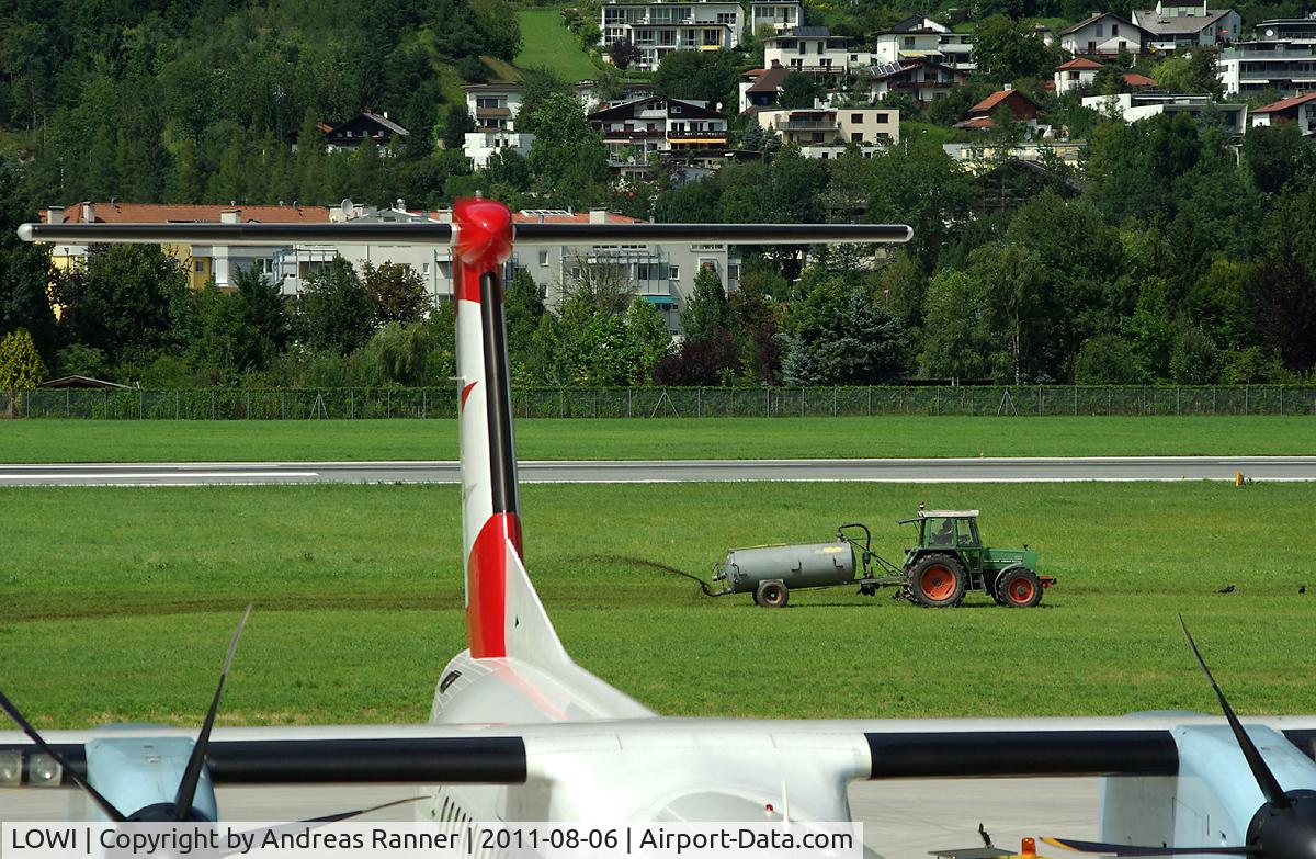 Innsbruck Airport, Innsbruck Austria (LOWI) - Tyrolean Airways and tyrolean agriculture
