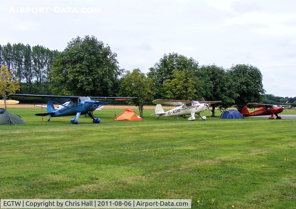 Oaksey Park Airport, Oaksey, England United Kingdom (EGTW) - at the Luscombe fly-in at Oaksey Park