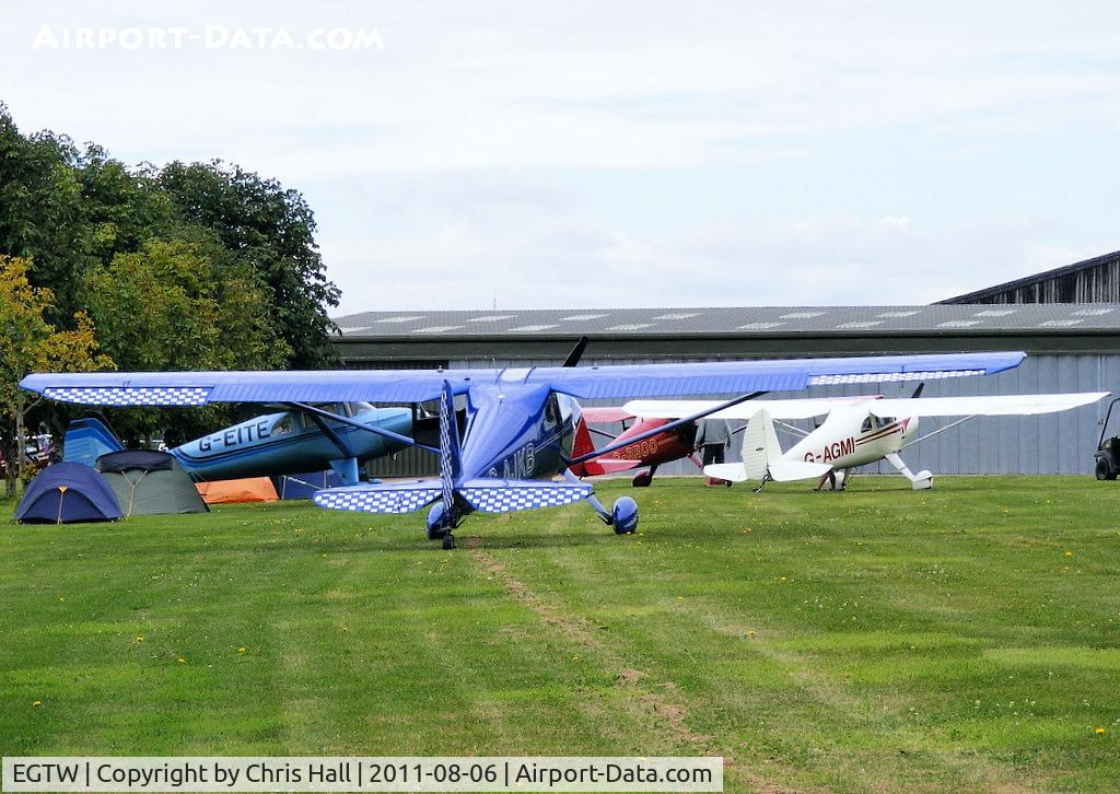 Oaksey Park Airport, Oaksey, England United Kingdom (EGTW) - at the Luscombe fly-in at Oaksey Park