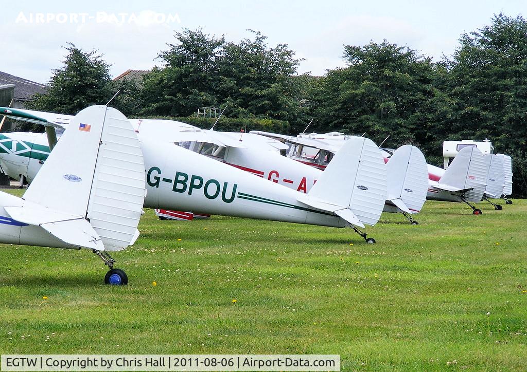 Oaksey Park Airport, Oaksey, England United Kingdom (EGTW) - at the Luscombe fly-in at Oaksey Park
