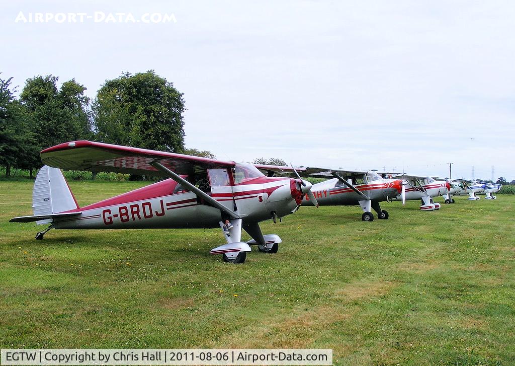 Oaksey Park Airport, Oaksey, England United Kingdom (EGTW) - at the Luscombe fly-in at Oaksey Park