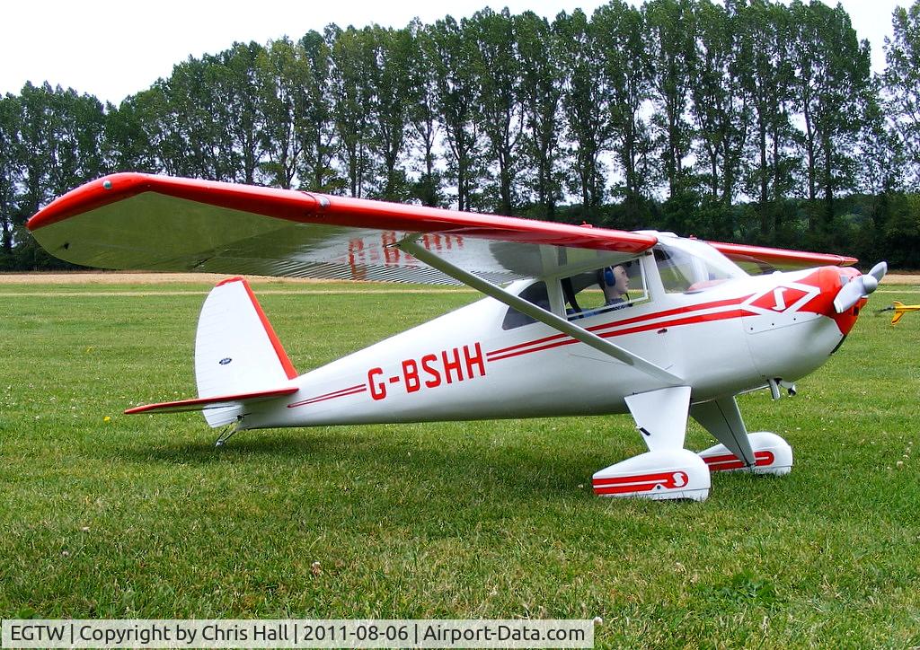 Oaksey Park Airport, Oaksey, England United Kingdom (EGTW) - RC model of Luscombe 8E Silvaire G-BSHH