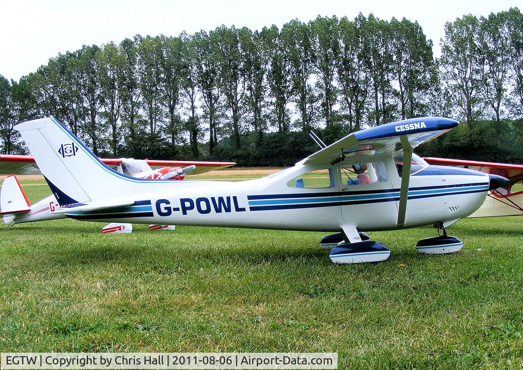 Oaksey Park Airport, Oaksey, England United Kingdom (EGTW) - RC model of Cessna 182R Skylane G-POWL