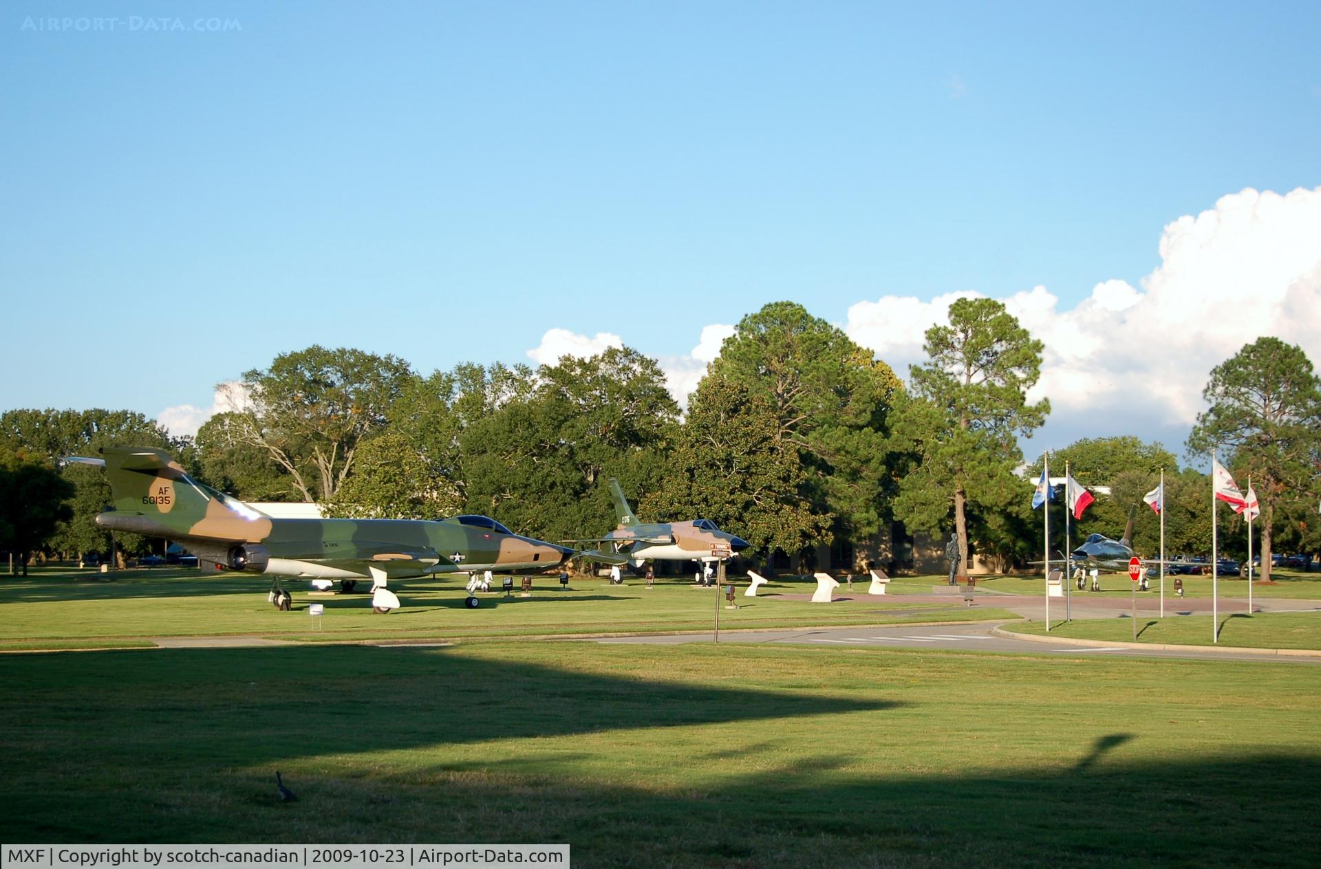 Maxwell Afb Airport (MXF) - Aircraft on Display at Maxwell AFB, Montgomery, AL