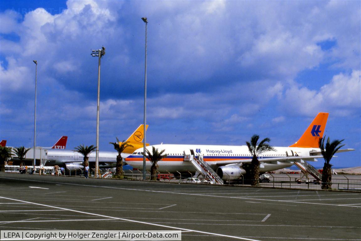 Palma de Mallorca Airport (or Son Sant Joan Airport), Palma de Mallorca Spain (LEPA) - Fresh colors of summer on Mallorca Airport 1983