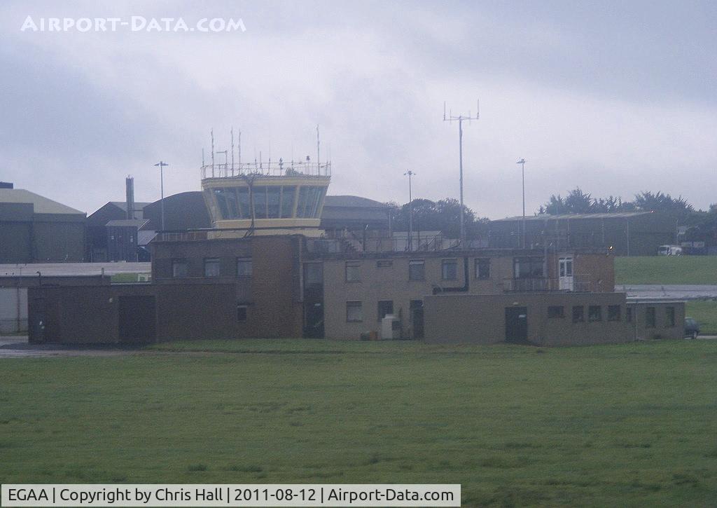 Belfast International Airport, Belfast, Northern Ireland United Kingdom (EGAA) - the old tower at Belfast International Airport