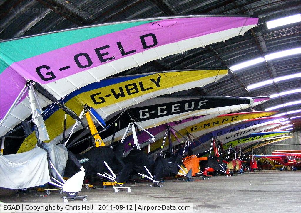 Newtownards Airport, Newtownards, Northern Ireland United Kingdom (EGAD) - microlights at Newtownards Airport