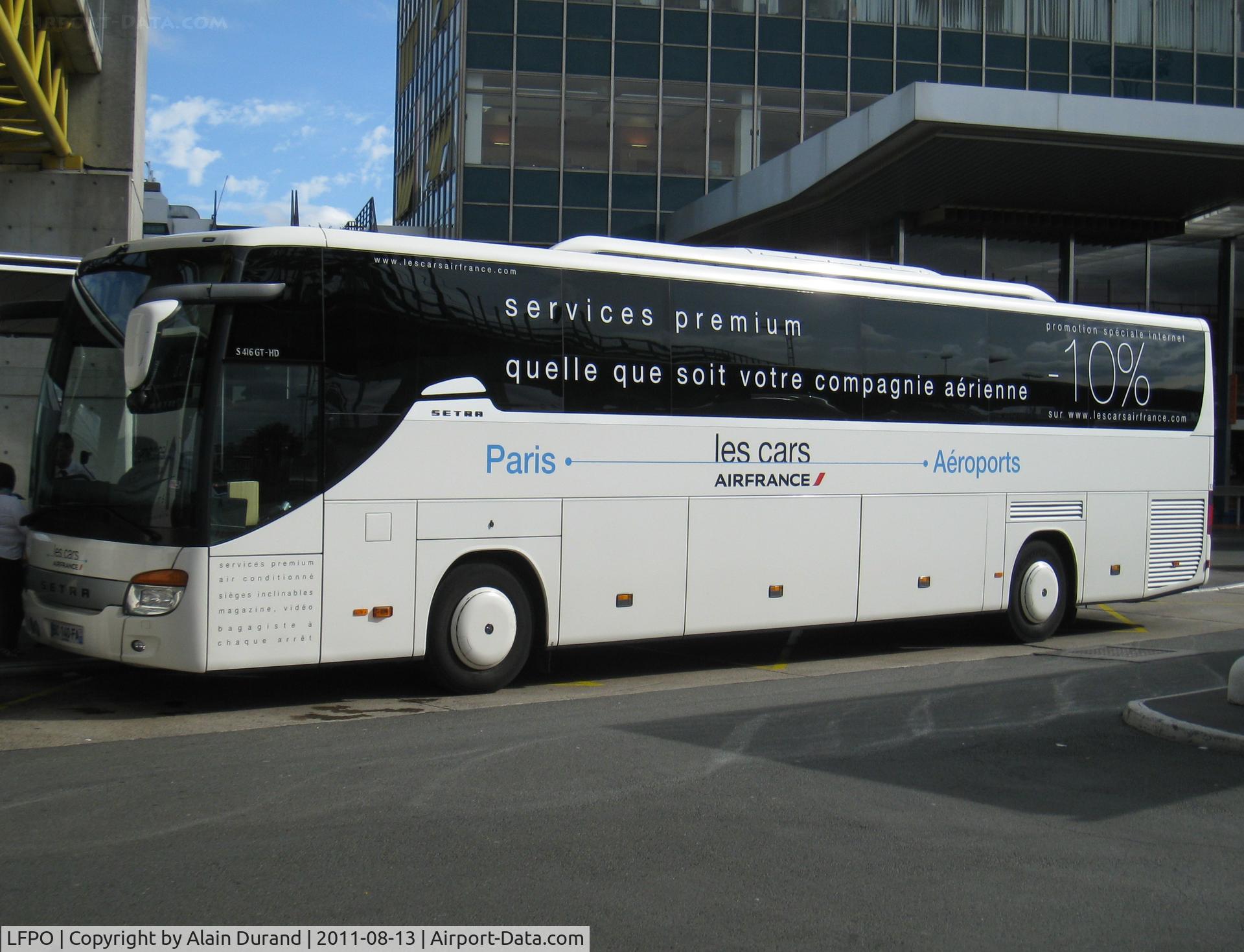 Paris Orly Airport, Orly (near Paris) France (LFPO) - The German made Setra S416GT-HD says : 