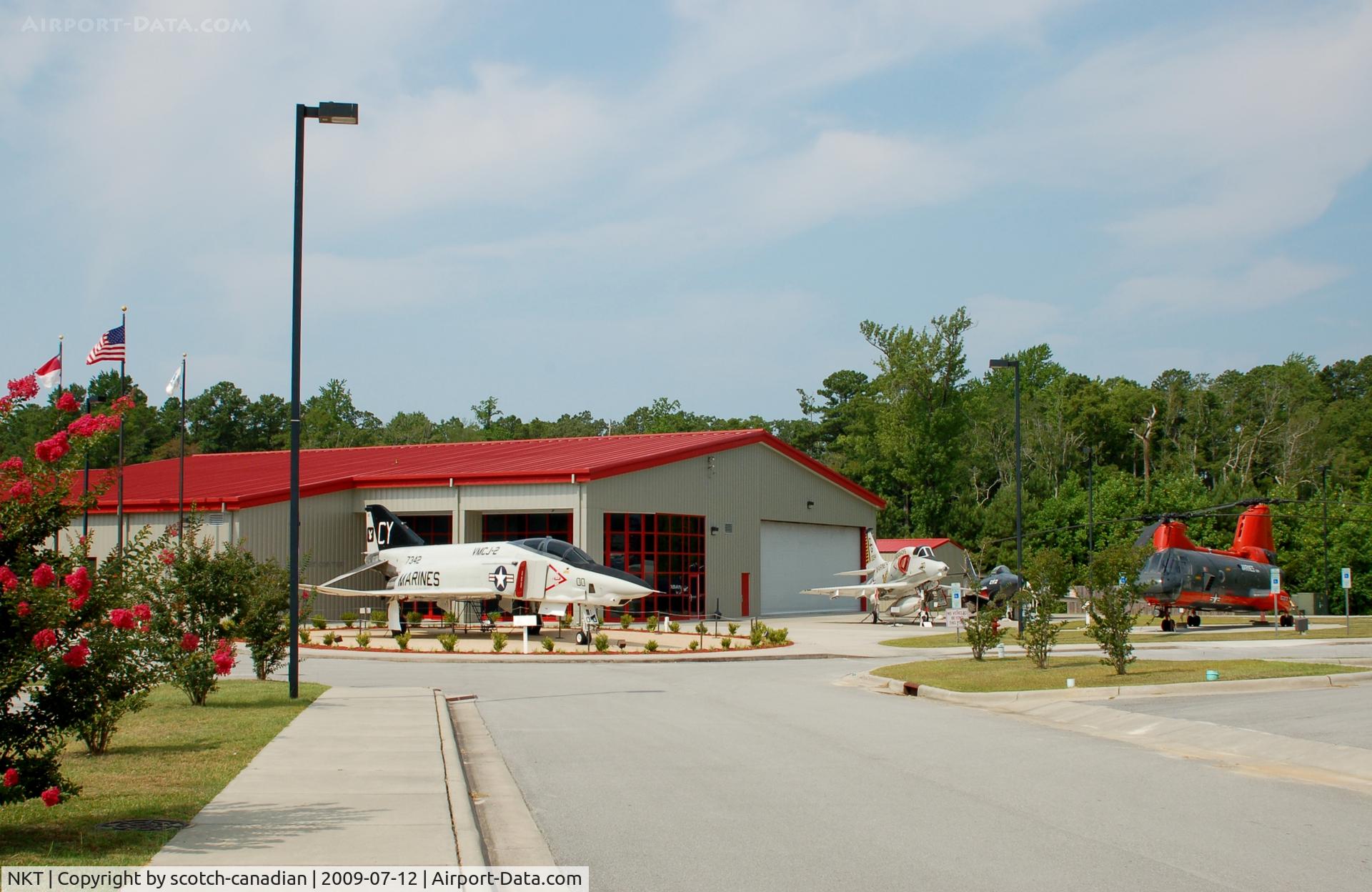 Cherry Point Mcas /cunningham Field/ Airport (NKT) - Aircraft on display at the Havelock Tourist & Event Center, Havelock, NC