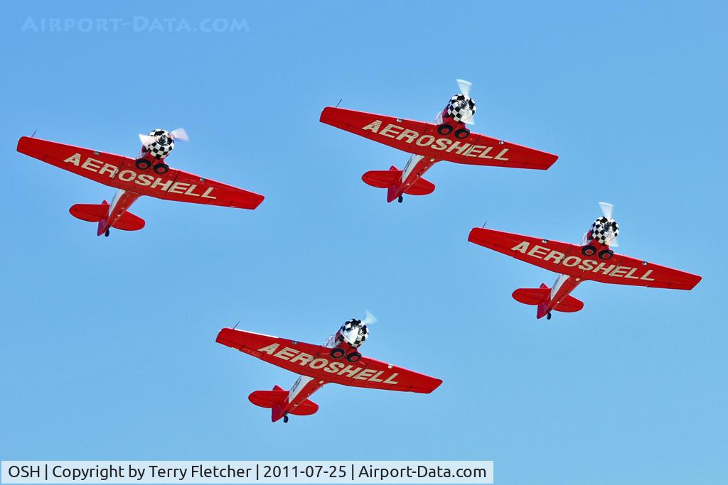 Wittman Regional Airport (OSH) - The Aeroshell Display Team at 2011 Oshkosh