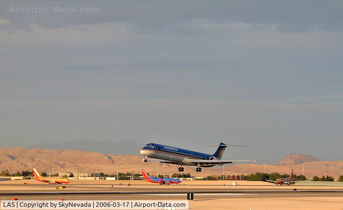 Harry Reid International Airport (LAS) - Midwest Airlines coming & Southwest going.