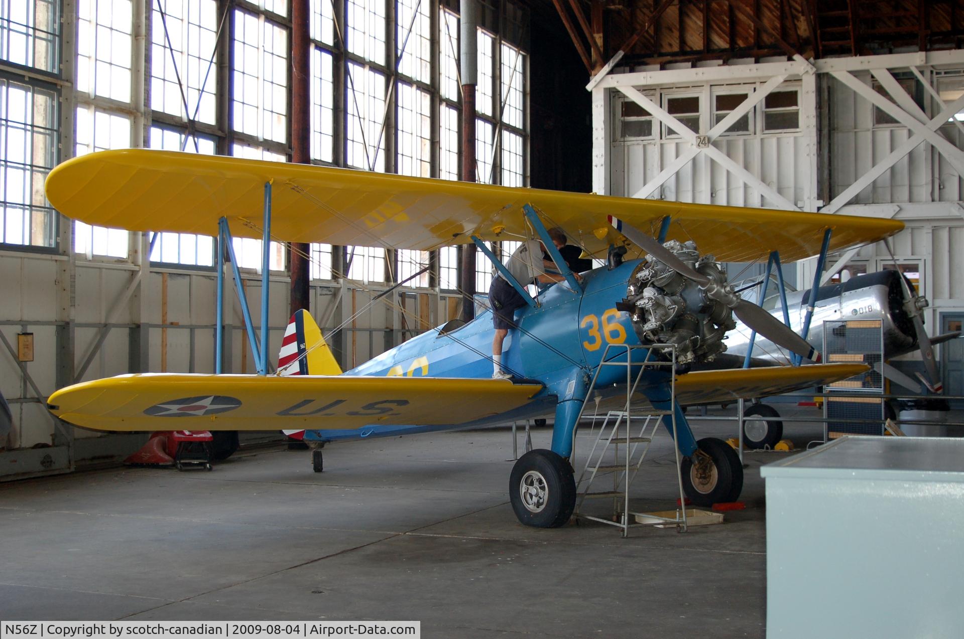 N56Z Airport - Navy version of the Boeing-Stearman PT-17 Kaydet at the Naval Air Station Wildwood Aviation Museum, Cape May County Airport, Wildwood, NJ