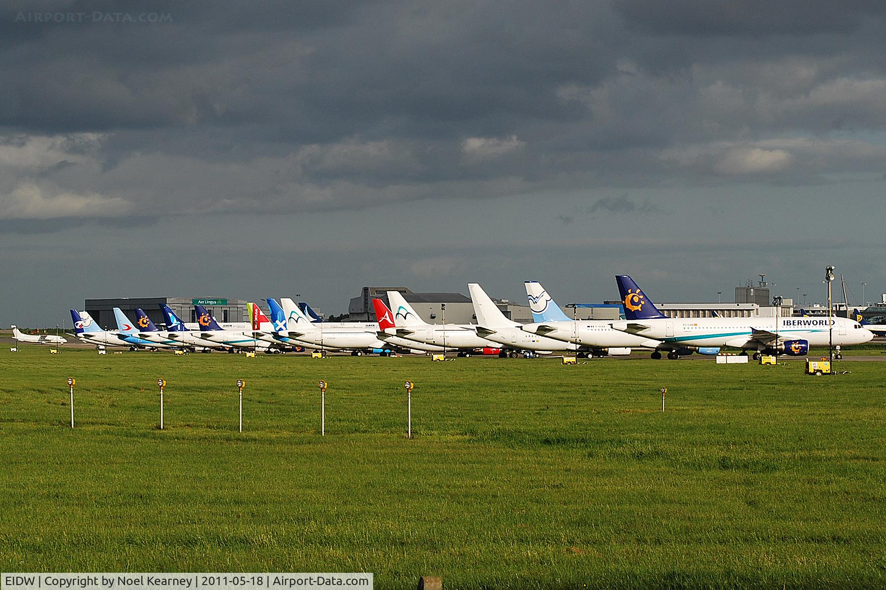 Dublin International Airport, Dublin Ireland (EIDW) - Part of the line-up of charter flights that brought Portuguese supporters to Dublin for the EUFA cup final.