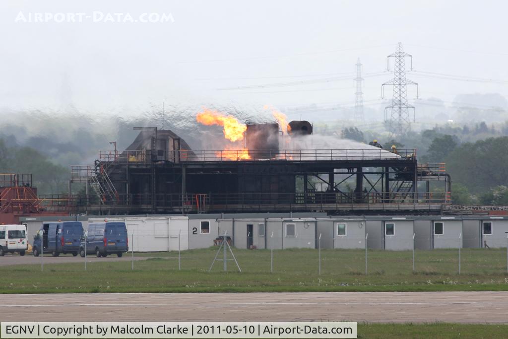 Durham Tees Valley Airport, Tees Valley, England United Kingdom (EGNV) - Fire Training at Durham Tees Valley Airport