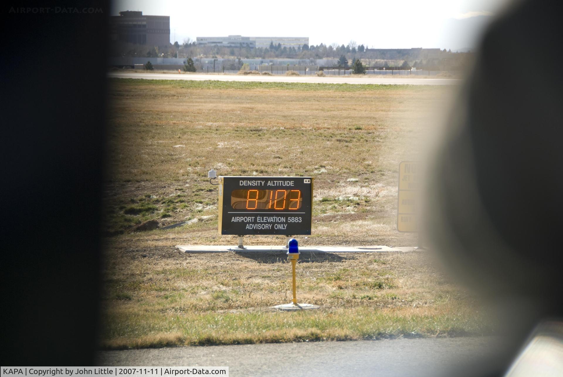 Centennial Airport (APA) - Current Density altitude at Centennial