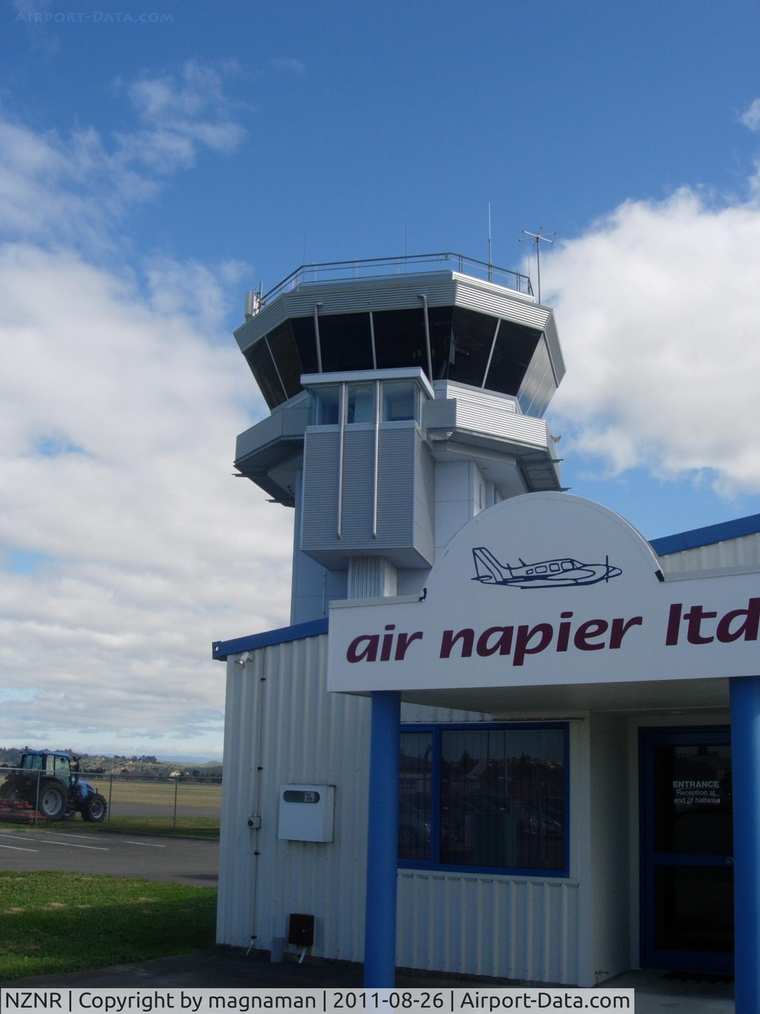 Napier Airport, Napier New Zealand (NZNR) - Tower at Napier